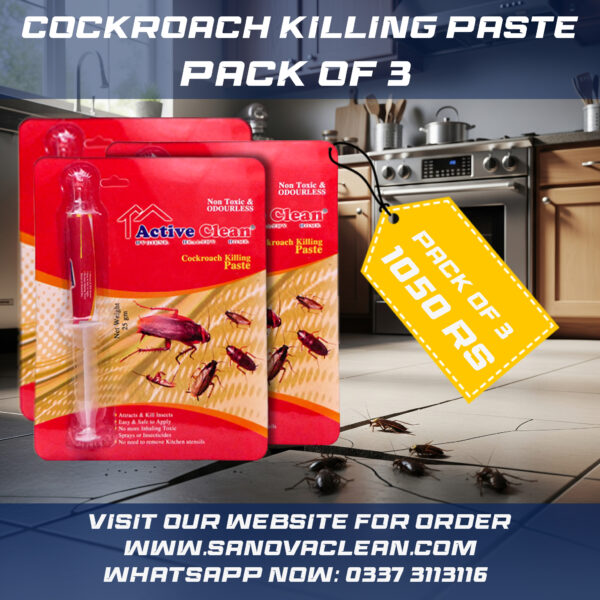 Sanova Clean Cockroach Killing Paste (Pack of 3) 25gm